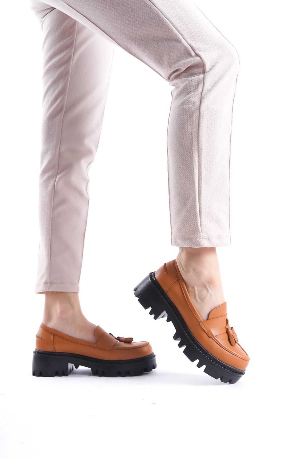 SHOES HAKİKİ DERİ PÜSKÜLLÜ LOAFER AYAKKABI