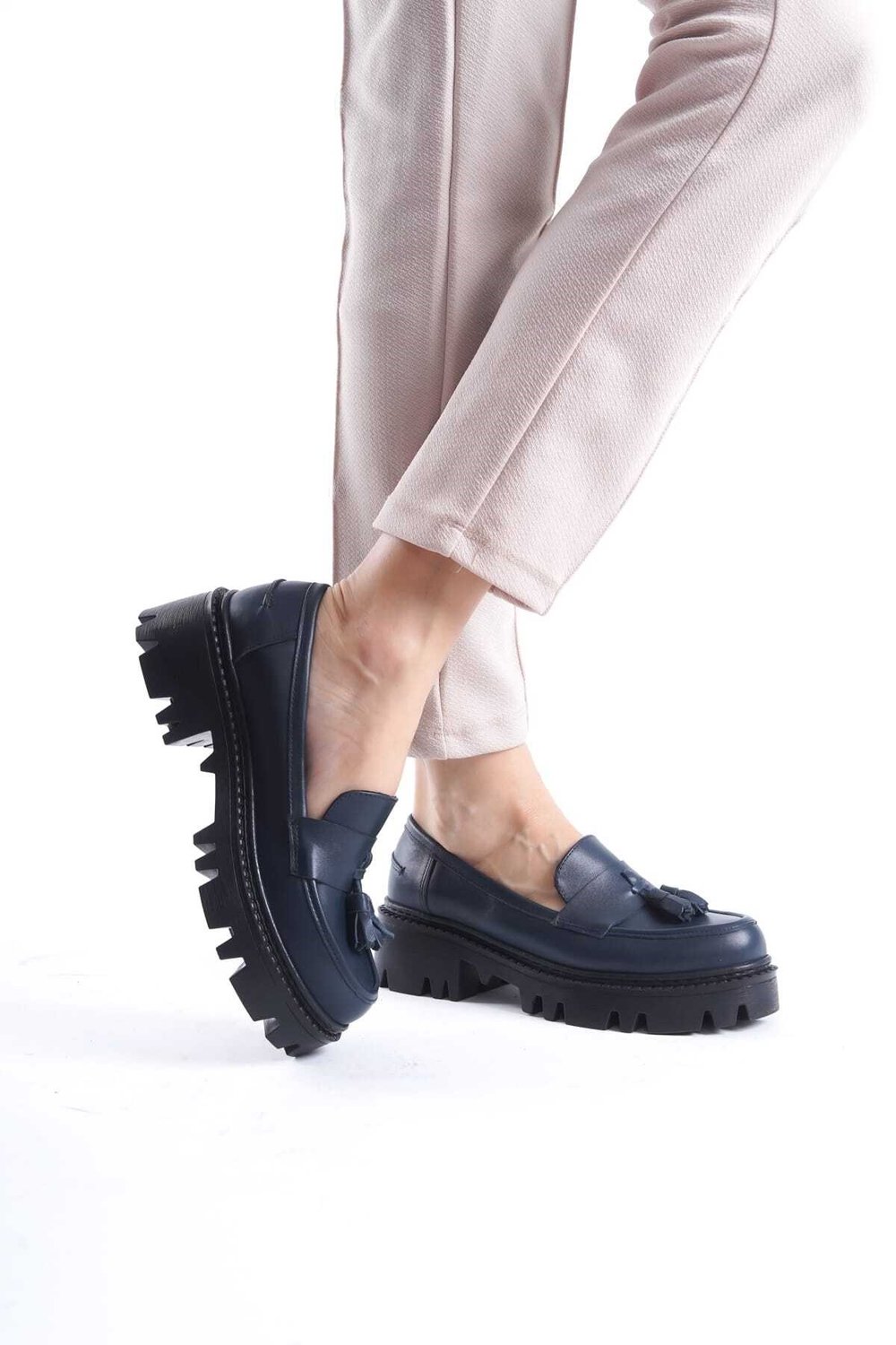 SHOES HAKİKİ DERİ PÜSKÜLLÜ LOAFER AYAKKABI