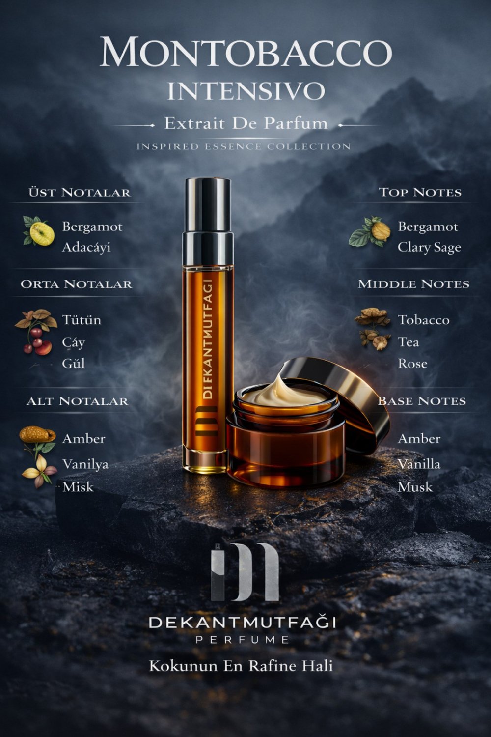 4.Montobacco İntensivio 15gr Solid Parfüm