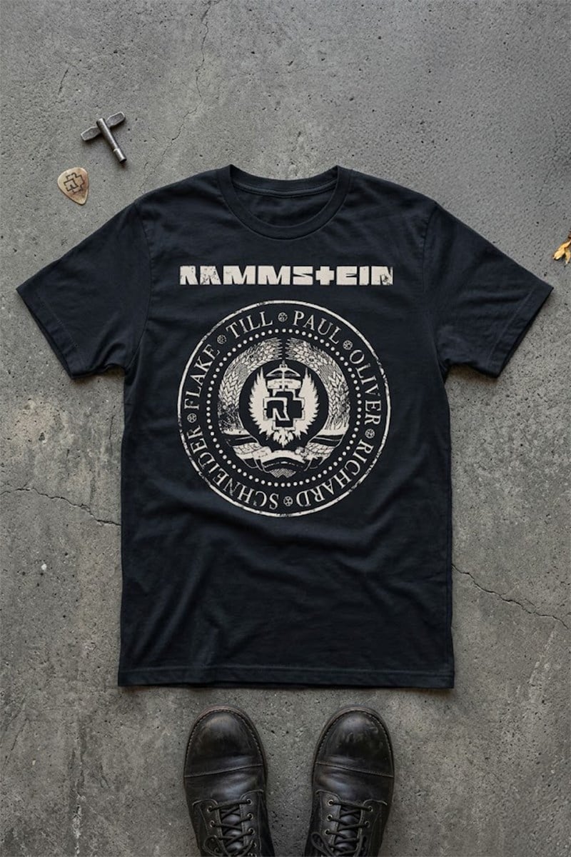 Rammstein Band Member Names Y2K T-Shirt