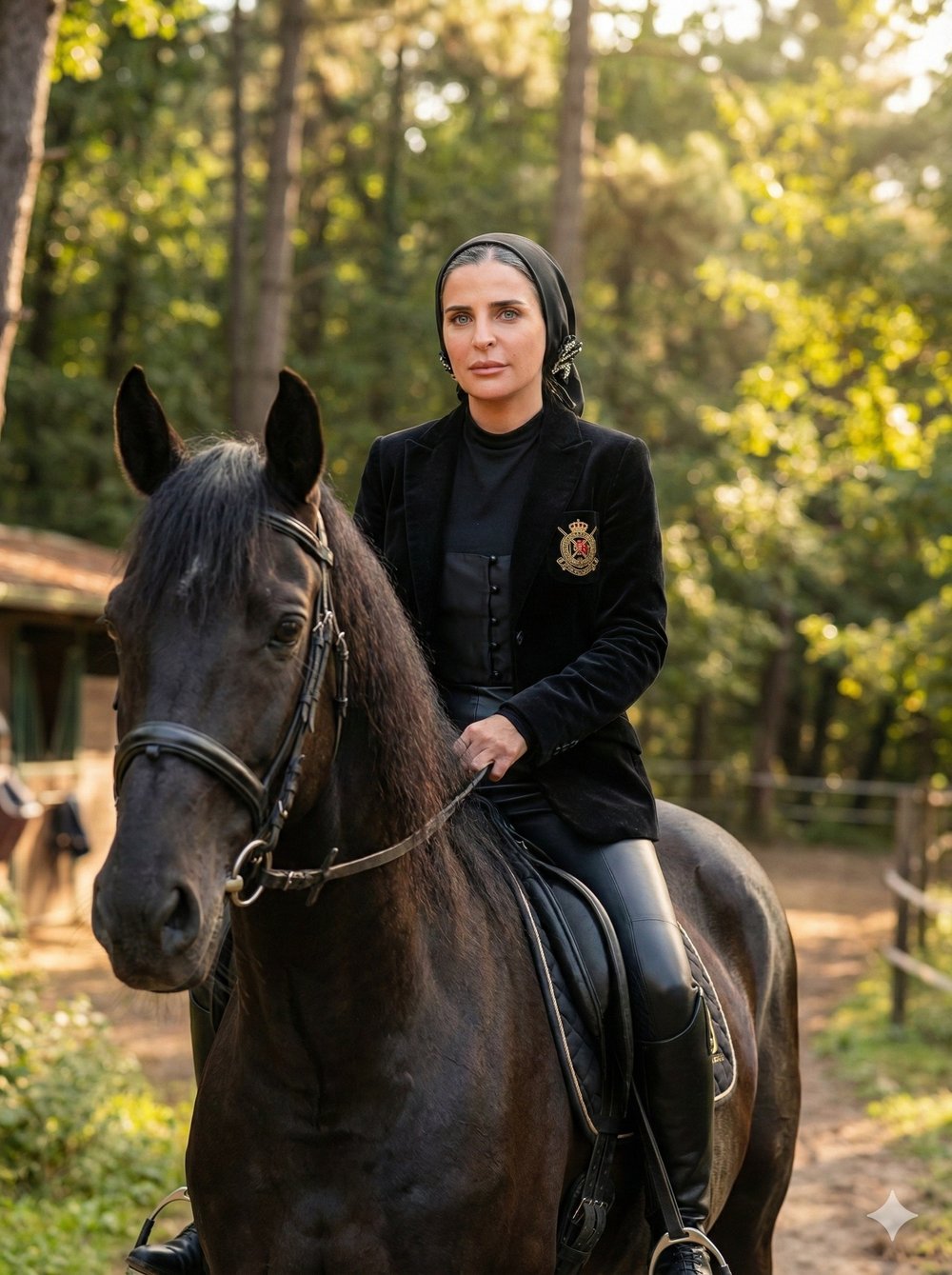SİYAH TAŞ AKSESUARLI BONE