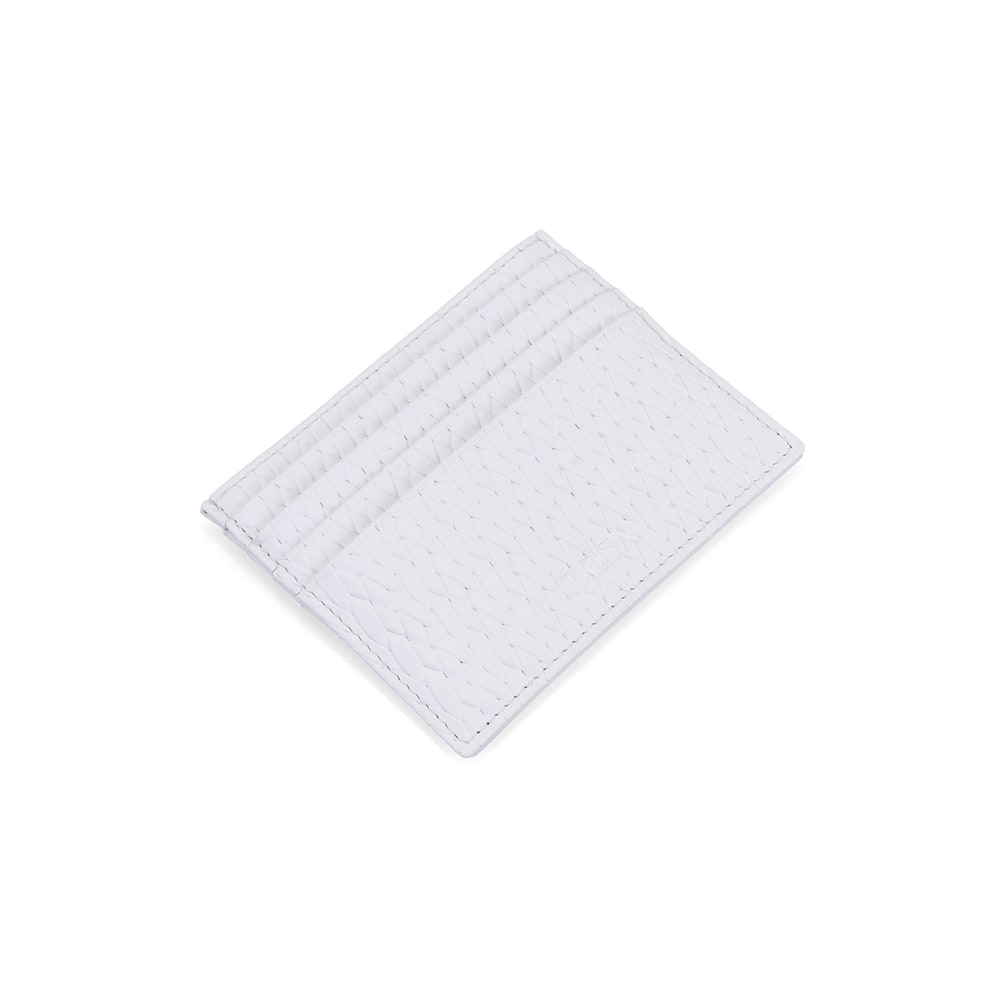 Ainsley Beyaz Kadın Deri Kartlık