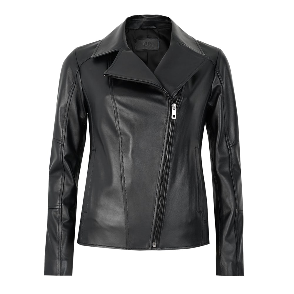 Beatrix Kadın Deri Biker Ceket