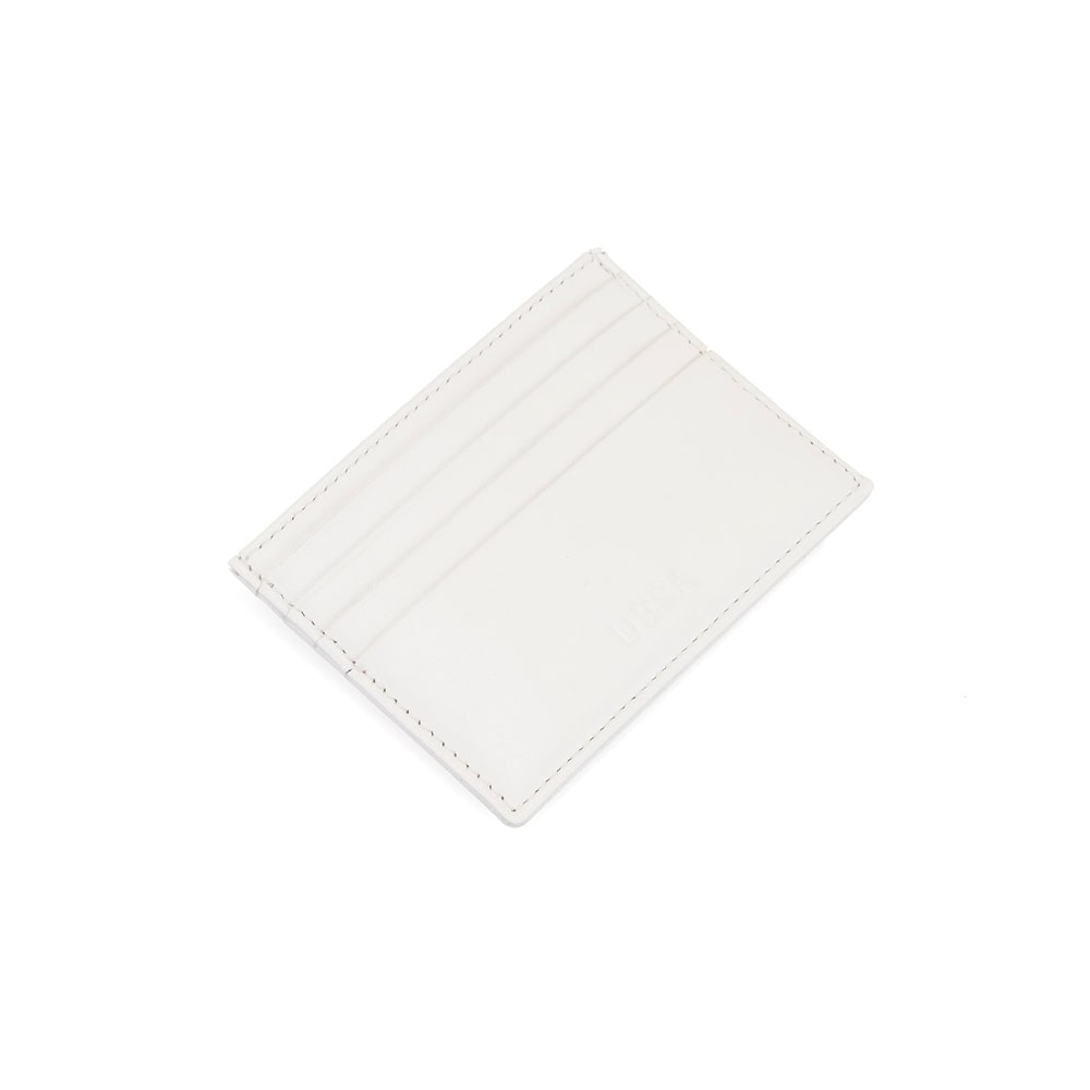 Beyaz Kadın Deri Kartlık
