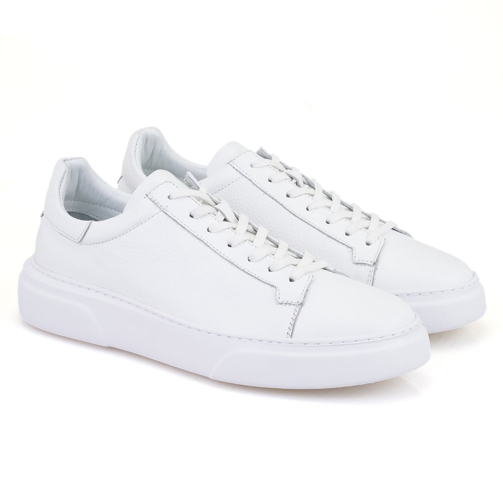 Brendon Beyaz Erkek Deri Günlük Ayakkabı