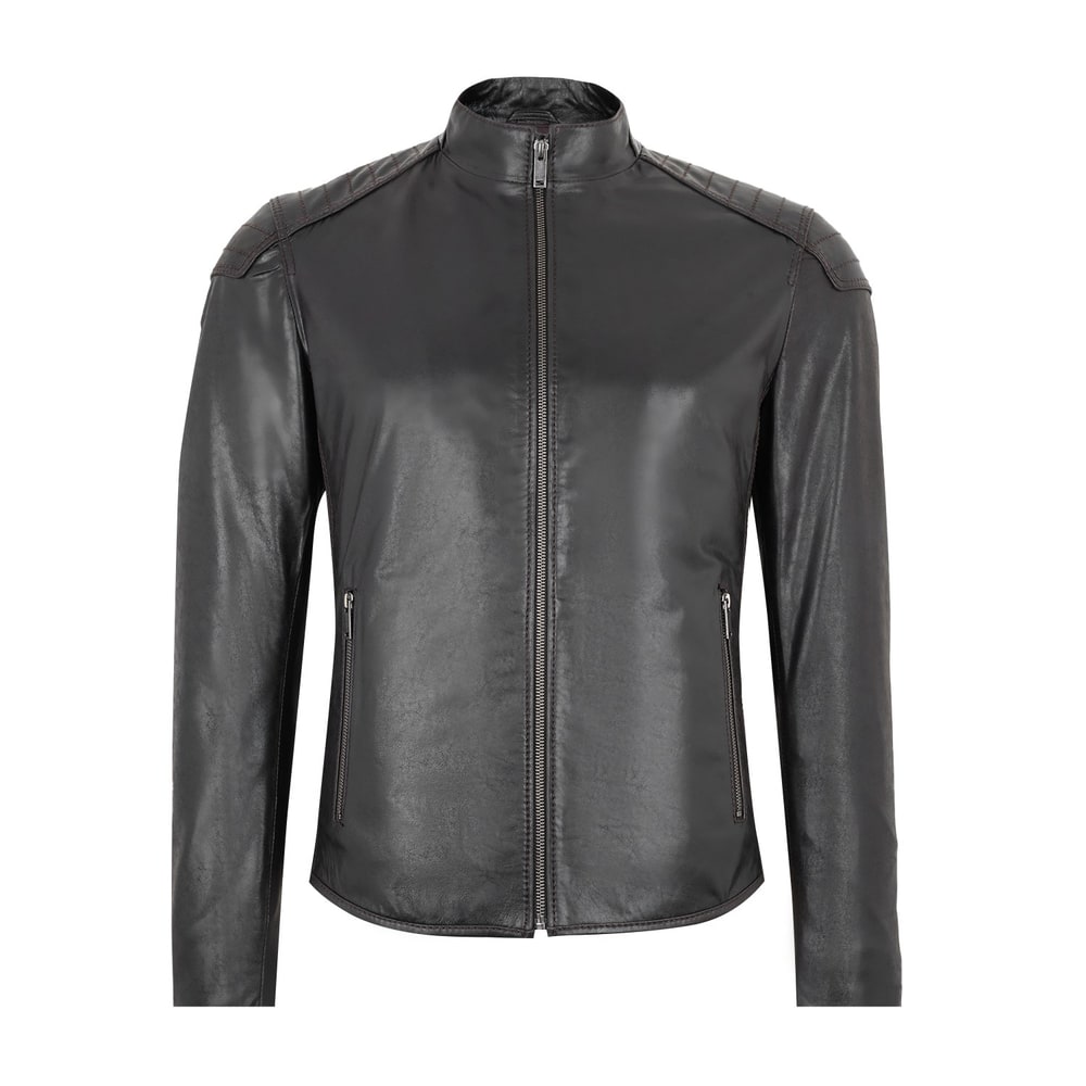 Breyon Kahve Erkek Deri Ceket