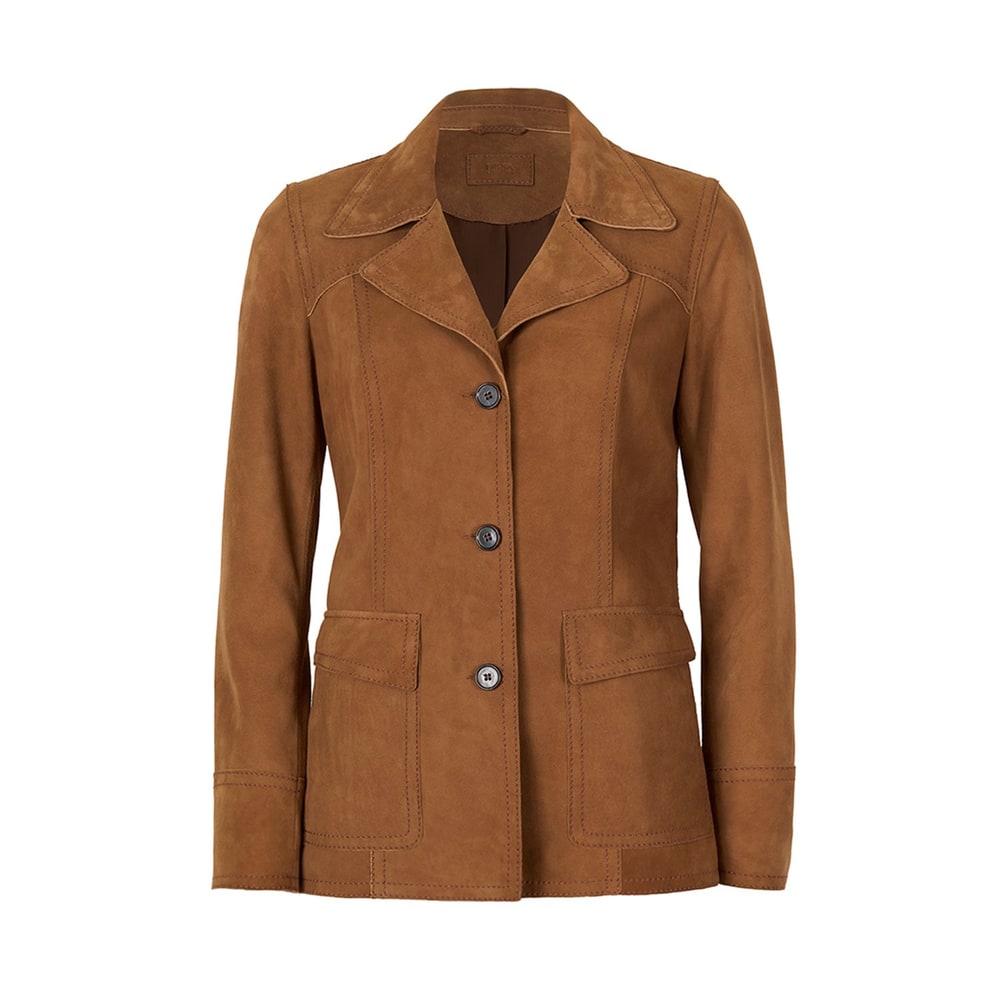 Chalsie Taba Kadın Süet Deri Ceket