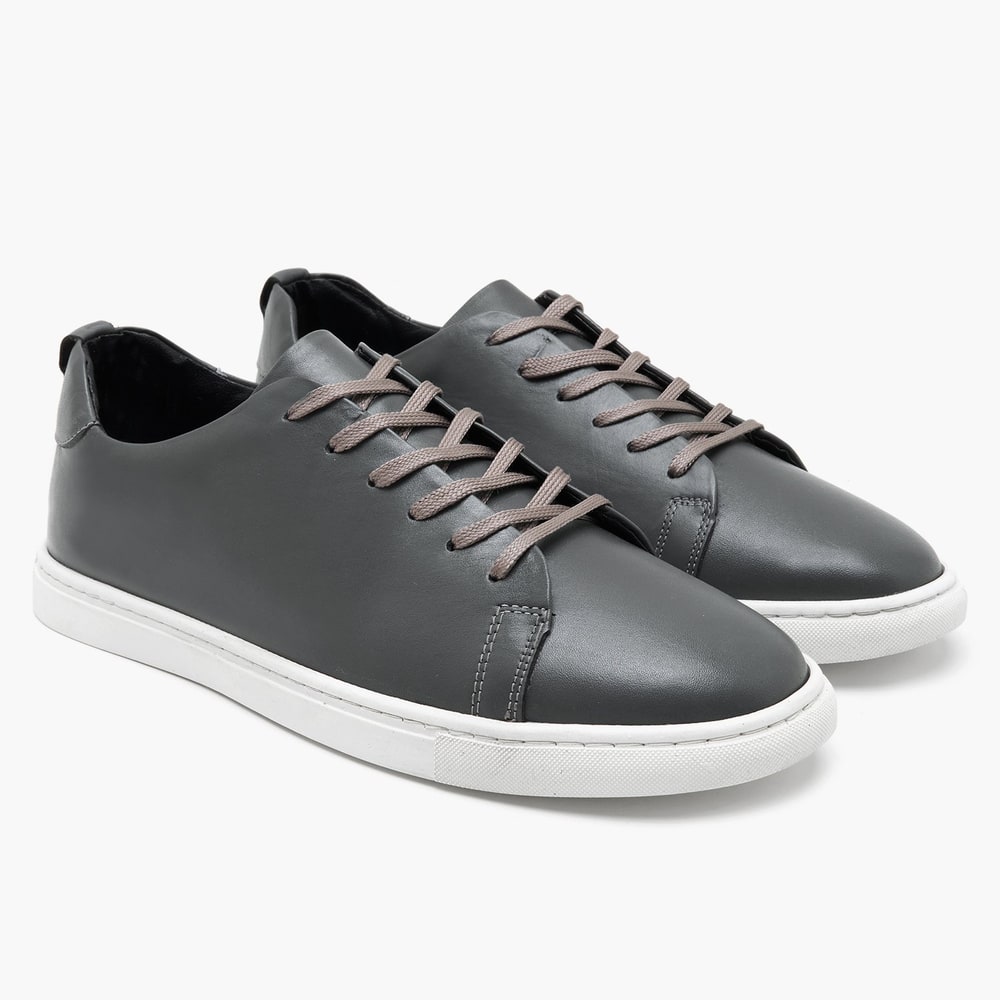 Clyde Gri Erkek Deri Spor Ayakkabı