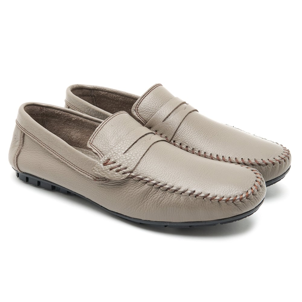 Dave Gri Erkek Deri Loafer