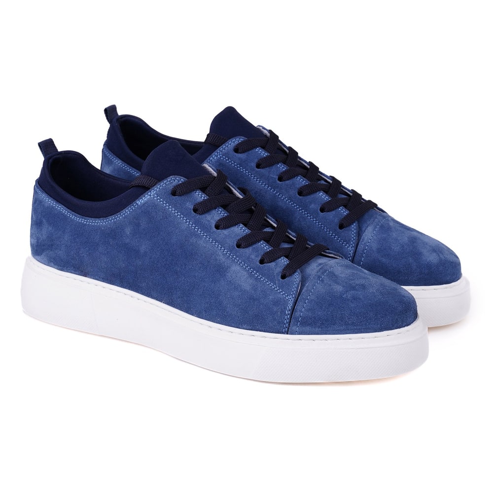 Donna Lacivert Erkek Spor Süet Deri Ayakkabı