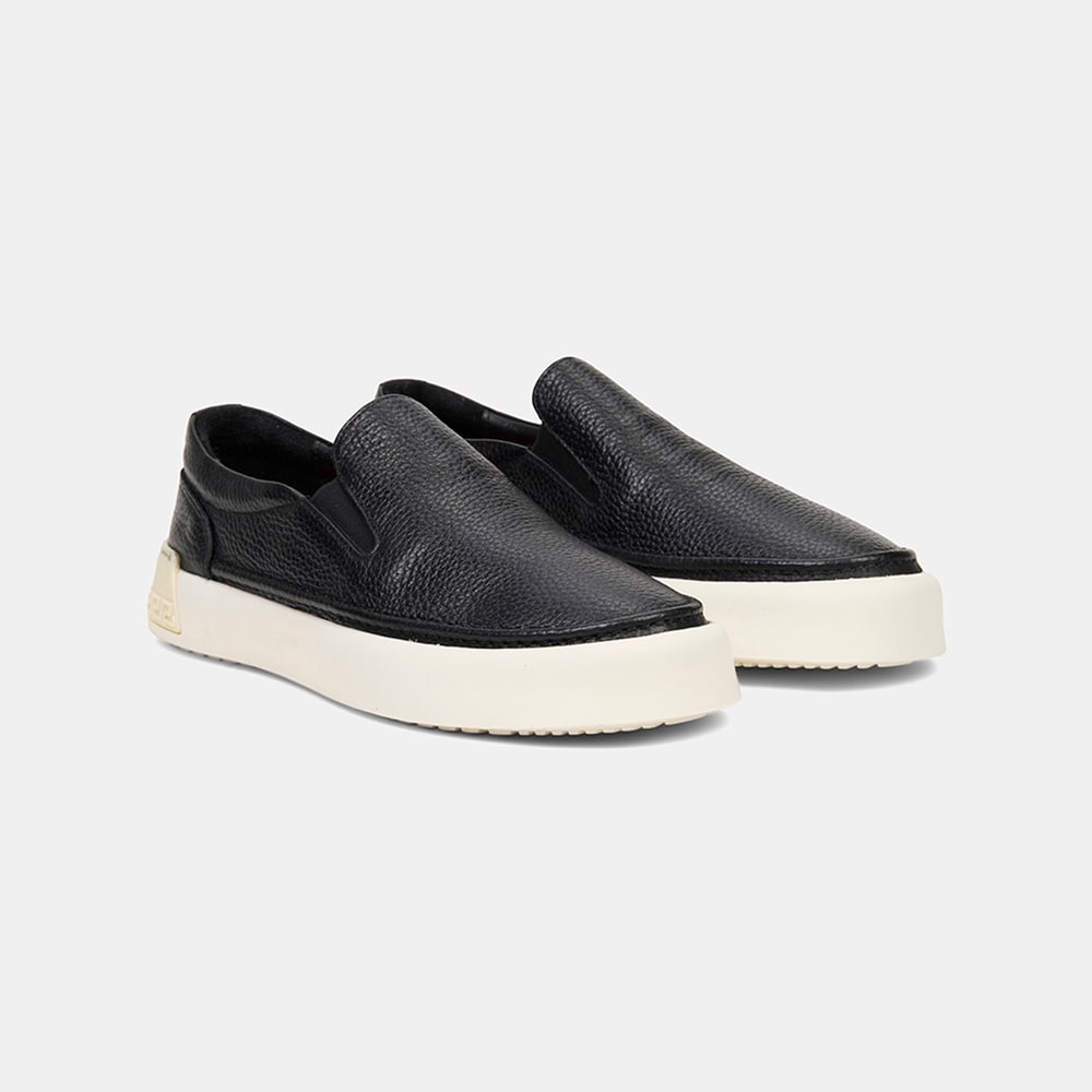 Erkek Siyah Slip-On Deri Loafer