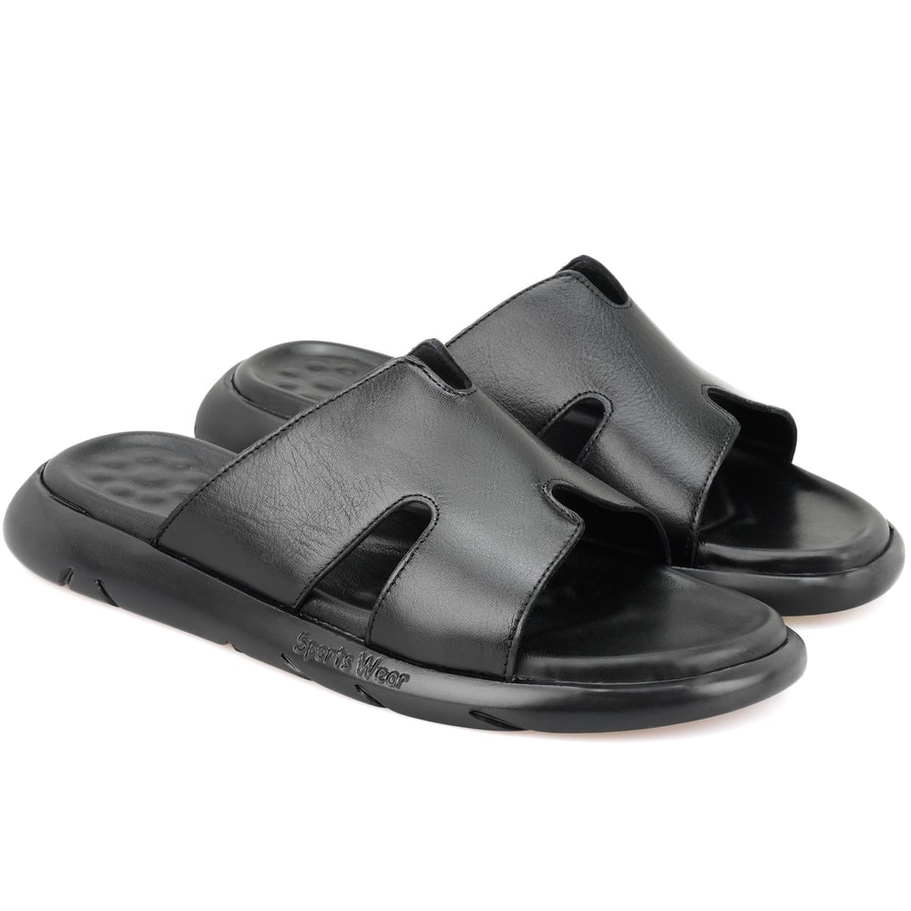 Fabiola Siyah Erkek Deri Terlik