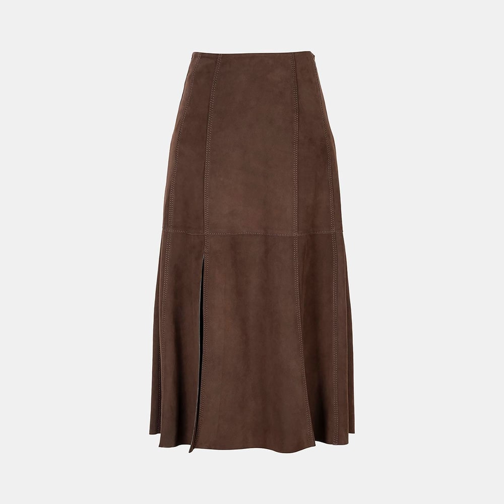 K14073 KADIN SÜET ETEK