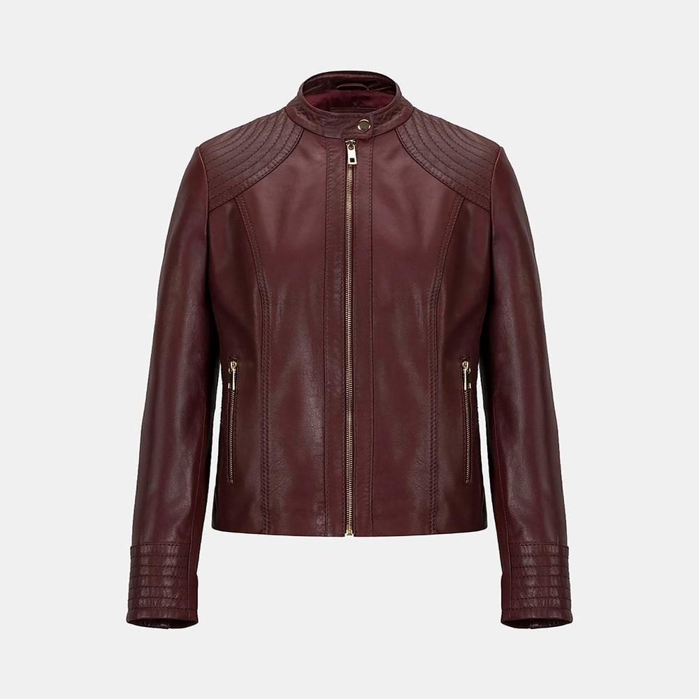 K15143 KADIN DERİ CEKET