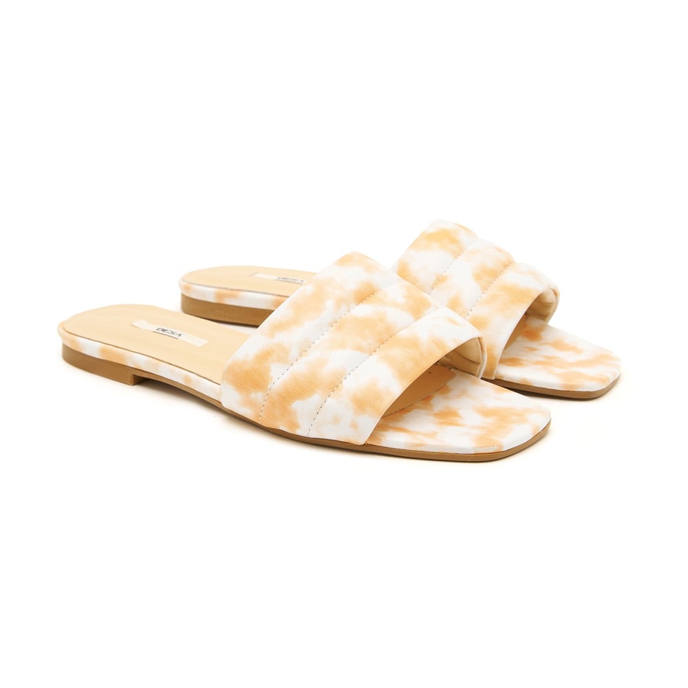 Kadın Batik Desenli Deri Terlik