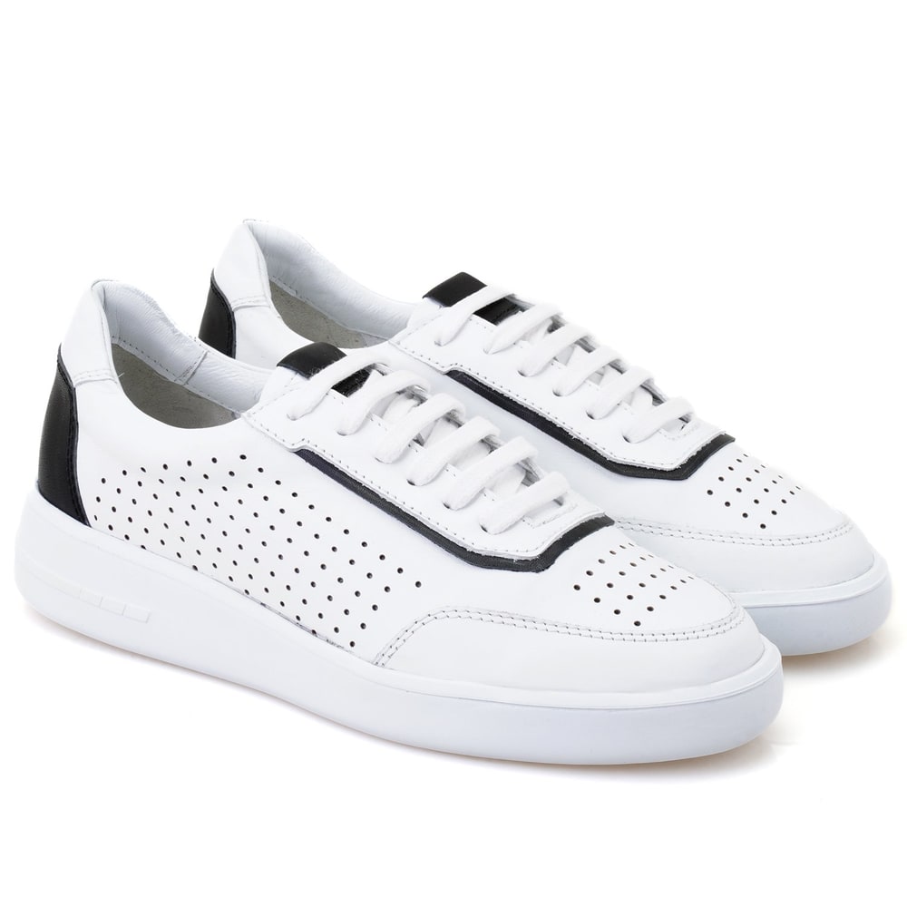 Kadın Beyaz Deri Spor Ayakkabı