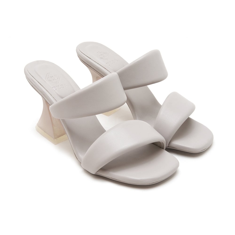 Kadın Gri Topuklu Terlik