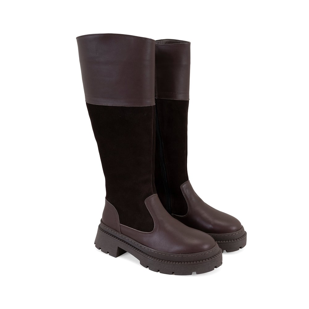 Kadın Kahve Deri Çizme