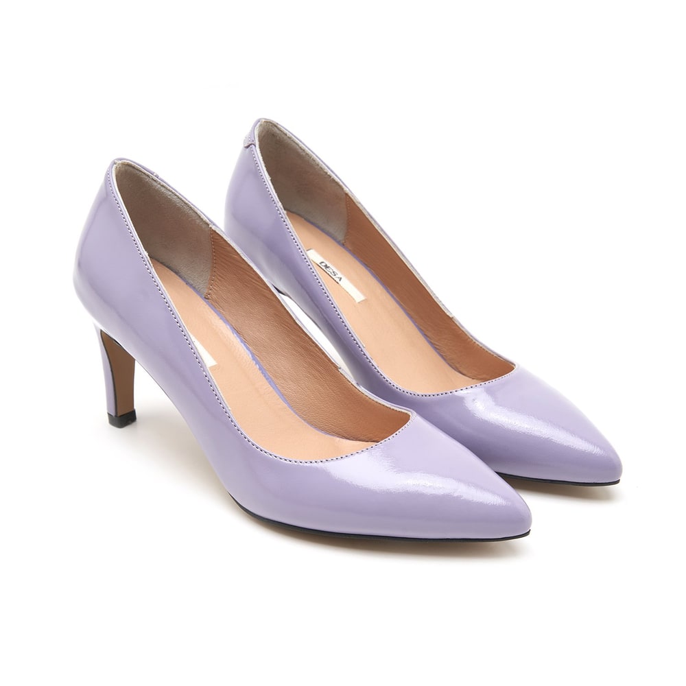 Kadın Lila Rugan Klasik Ayakkabı