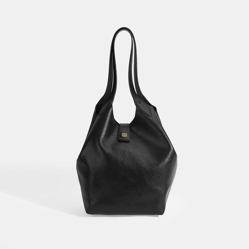 Kadın Siyah Deri Omuz Çantası