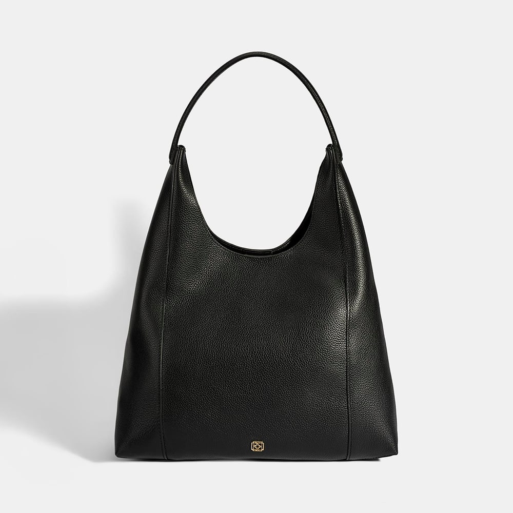 Kadın Siyah Deri Omuz Çantası