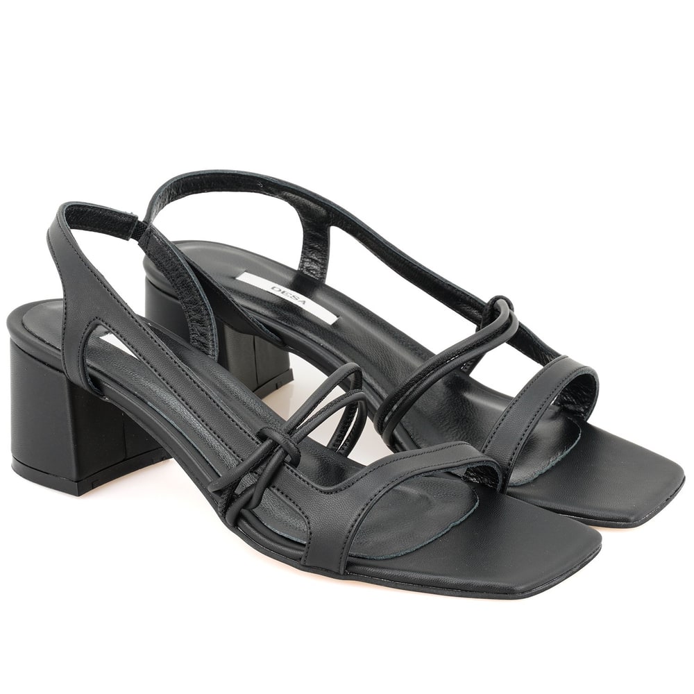 Kadın Siyah Topuklu Sandalet