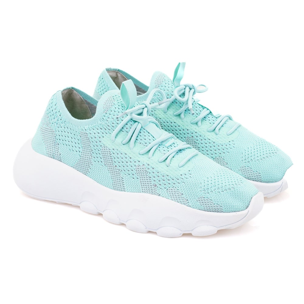 Kadın Yeşil Triko Spor Ayakkabı