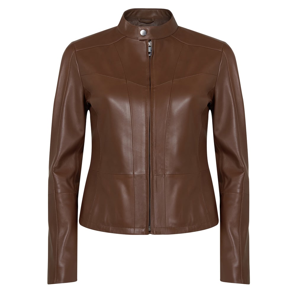 Kalle Taba Kadın Deri Ceket