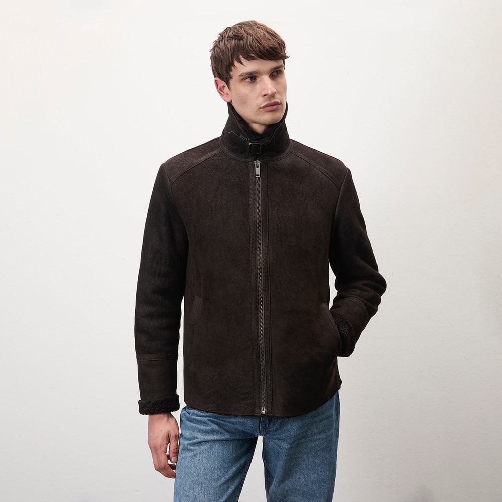 Lovisa Kahverengi Erkek Kürk Ceket