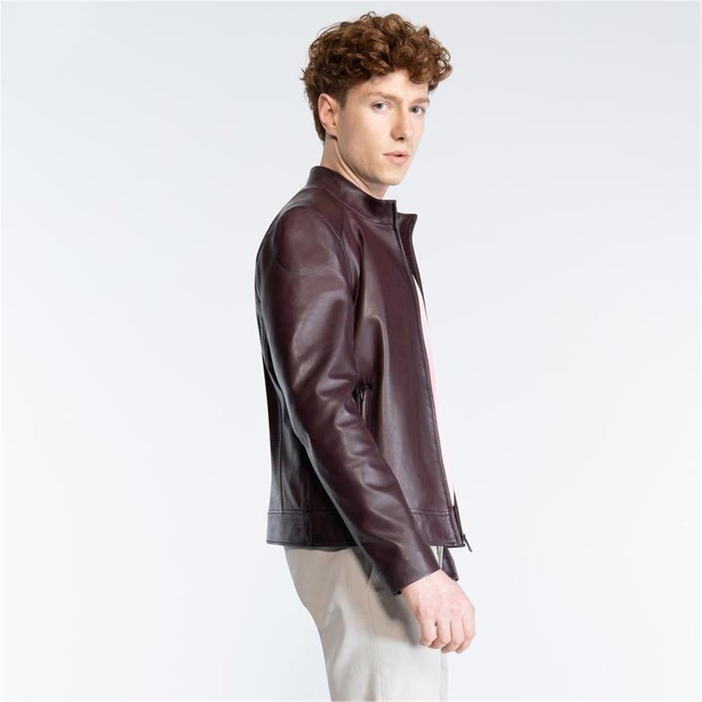 Manlio Bordo Erkek Deri Mont