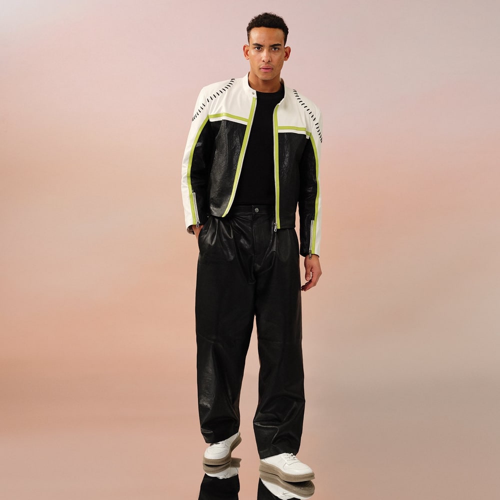 Pasquale Siyah Erkek Deri Pantolon