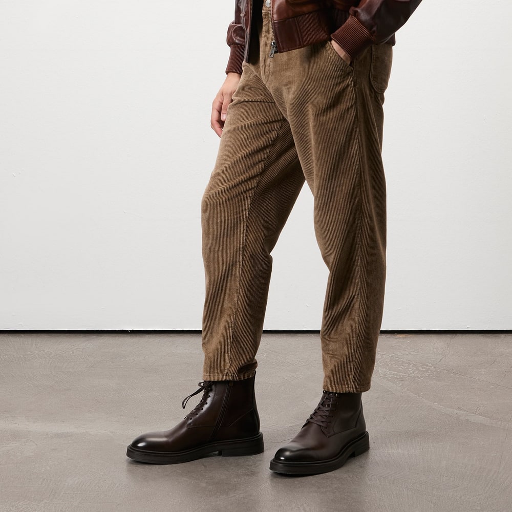 Poar Kahve Erkek Deri Bot