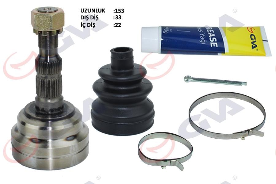 GVAAks Kafası Dış Astra G-Zafıra A 1.4/1.6 16V 98-05 33X22x52 153.5MmGVA 4490005K