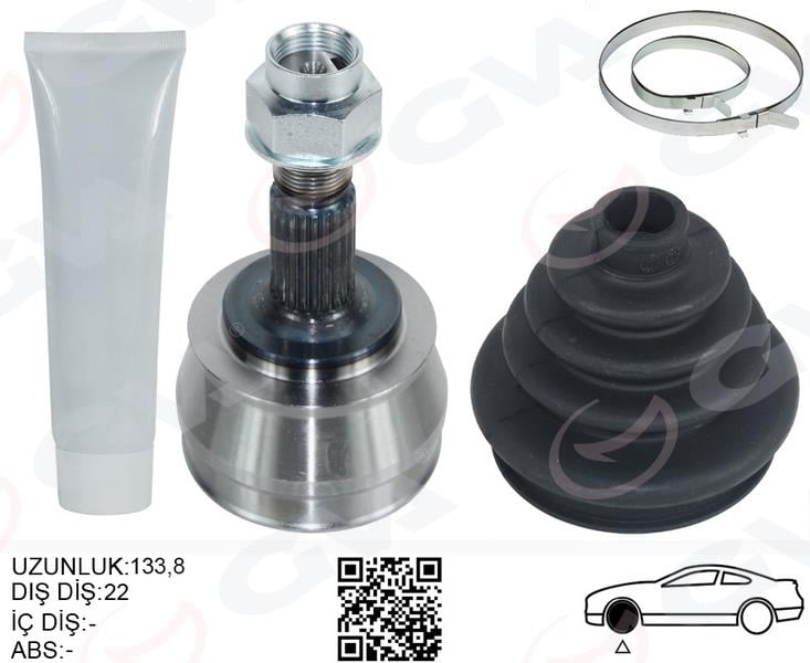 GVAAks Kafası Dış Corsa D 06 14 Combo D 12 14 Adam 12 19 Corsa E 14 19 1.2-1.4 Grande Punto 22X21x51GVA 4428000K