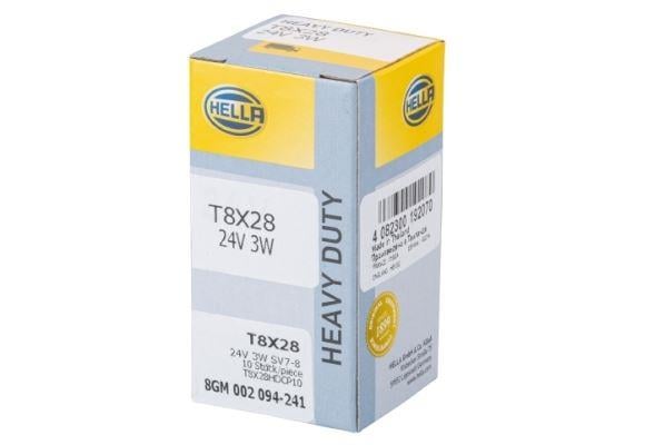 HELLAAmpul 2070164-17104-24V3w-6430-13818-14680-1202-58275-1987302528-213301-13818-MHELLA 8GM002094241