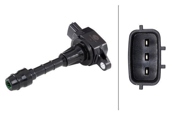 HELLAAteşleme Bobini Nıssan Mıcra 1.2L 1.4L Cr12de Cg12de Cr14de K12 03-10 / Note 1.4L Cr14de E11 06->HELLA 5DA358057381
