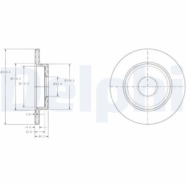 AudiAudi A4 01-08 Seat Exeo 09-14) Arka Fren Diski-245×10 5×112 ( Delphı Bg3673DELPHI BG3673