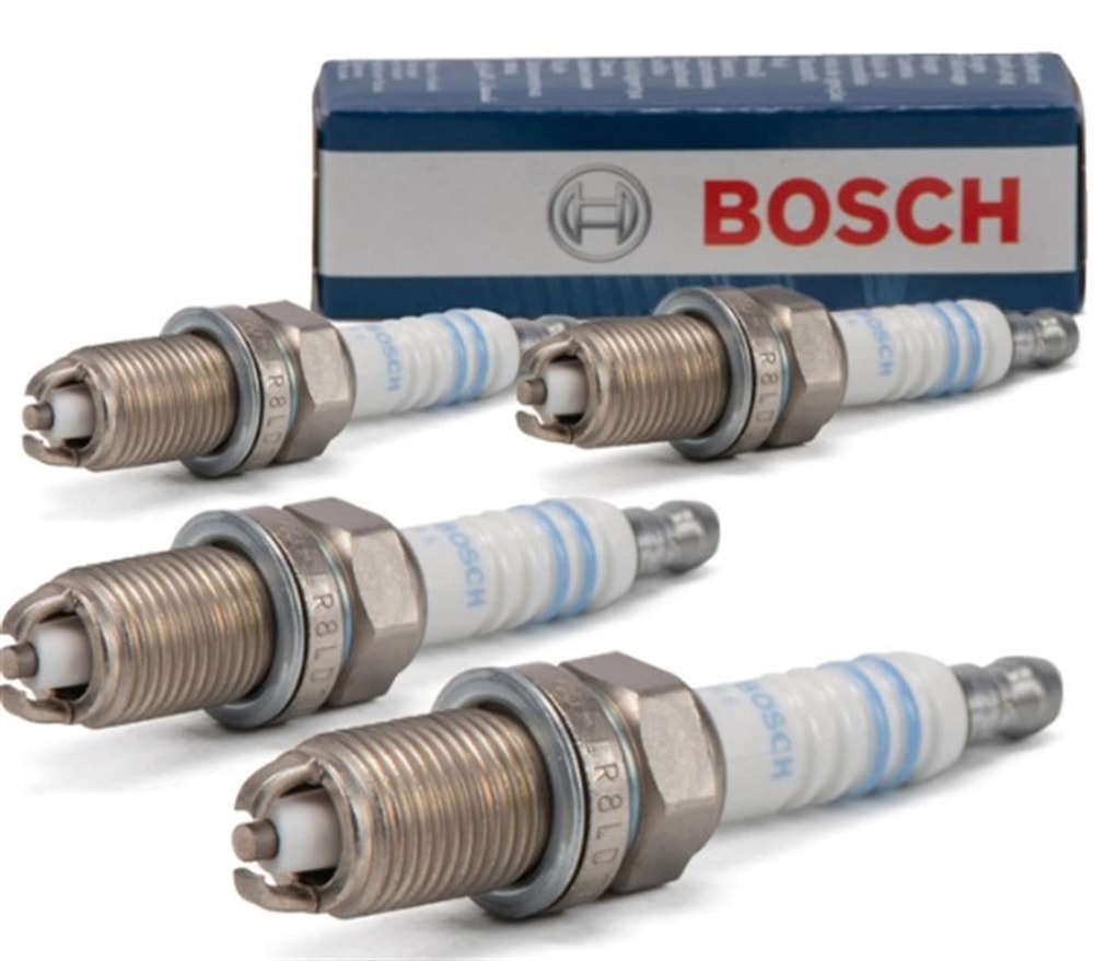Audi A4 2001-2005 Model Arası 2.0 ALT Motor Çift Tırnak Buji 4 Adet Takım Bosch Marka 1214117