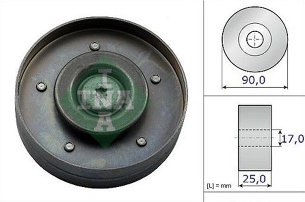 Audi A4 2008-2012 Model Arası 2.0 TDI CDH Motor V Kayış Avare Bilyası İna Marka 06H903341D