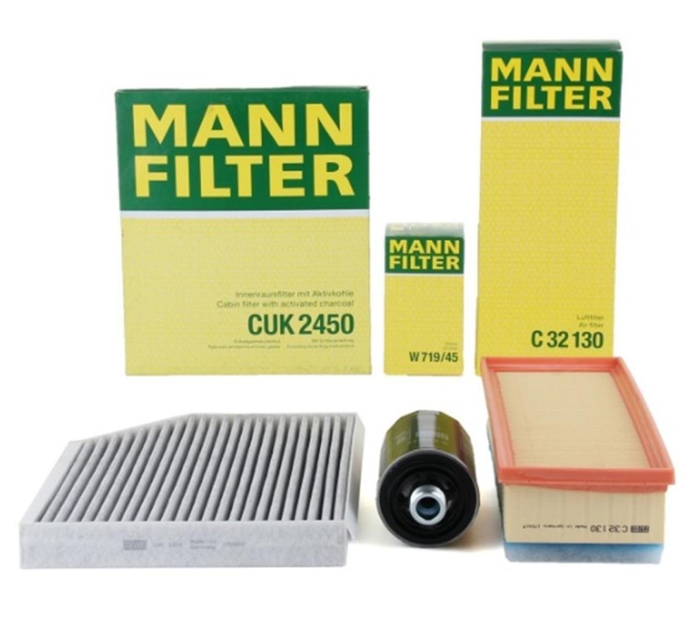 Audi A4 2008 - 2014 Model Arası 1.8 TFSI Periyodik Bakım Seti Mann Marka 8K0133843E-06H115561-8K0819439A