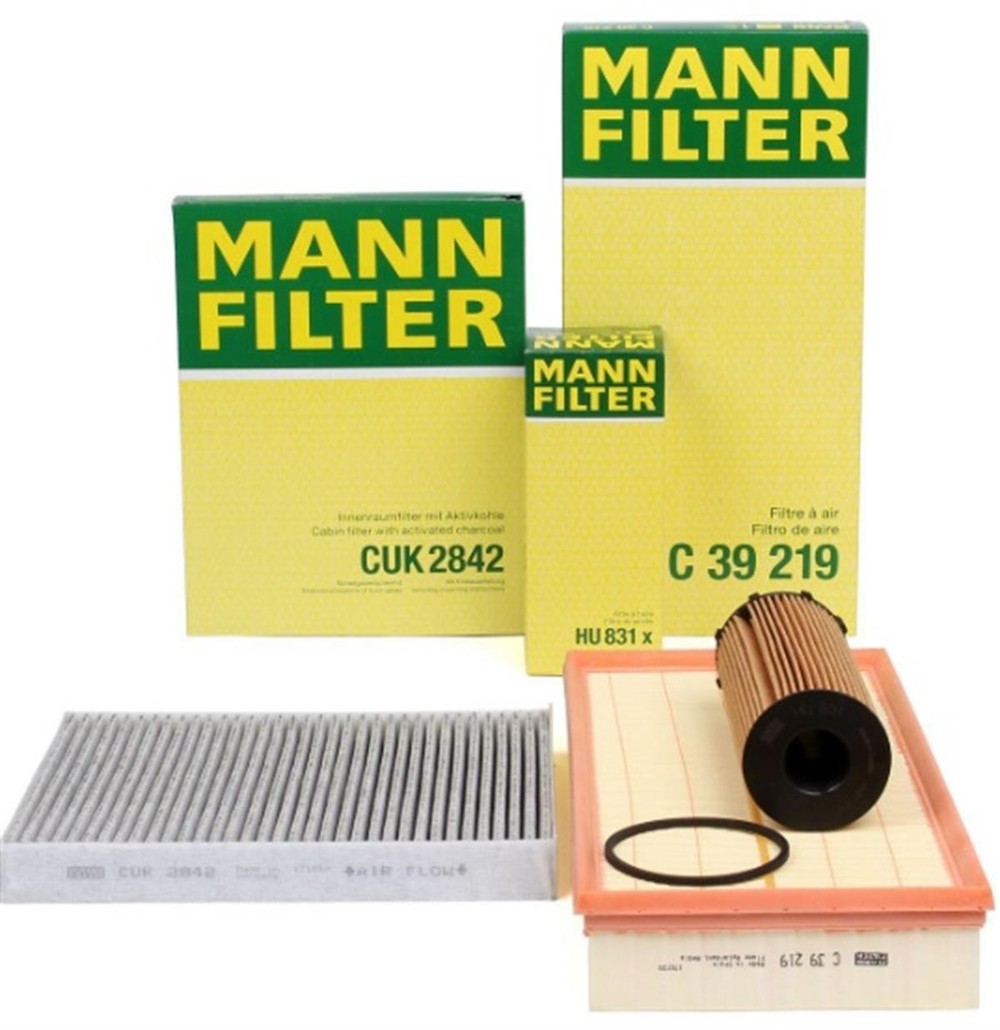 Audi Q7 2006 - 2014 Model Arası 3.0 TDI Motor Periyodik Bakım Seti Mann Marka 7H0819631-7L0129620-057115561K