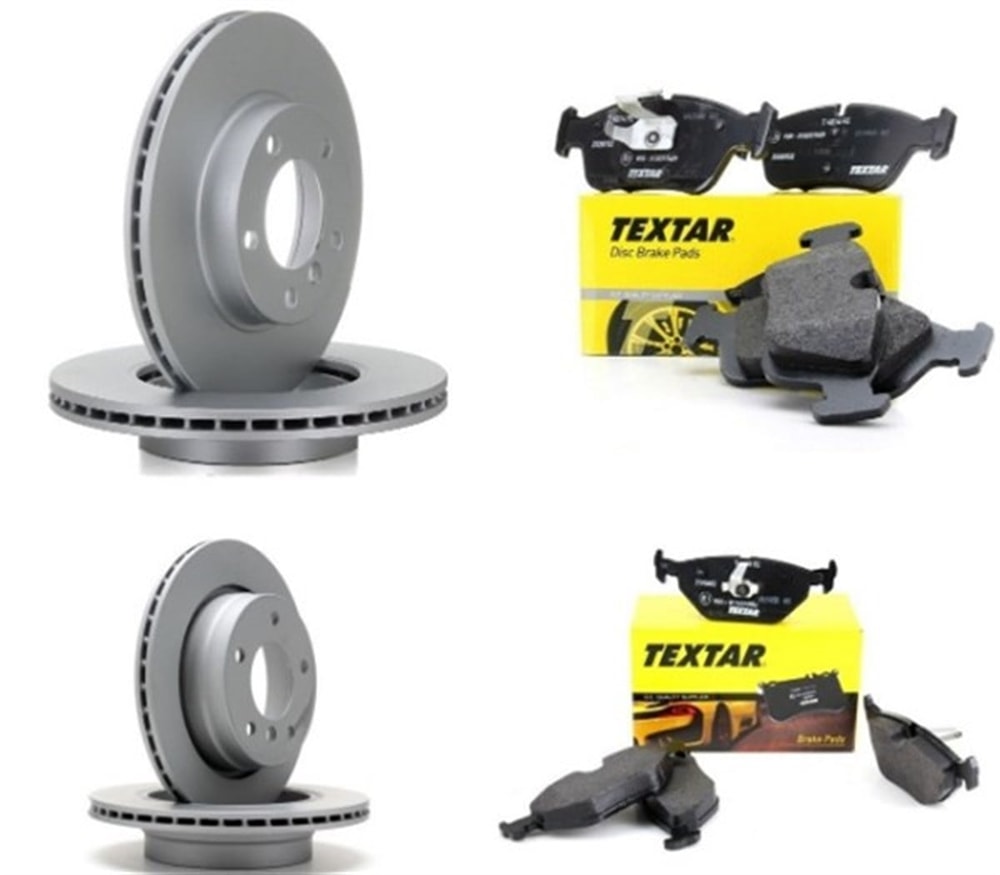 Bmw E46 Kasa 316i Ön Ve Arka Fren Disk Balata Seti Textar Marka  34116864060-34116761244-34216778168-34216855158