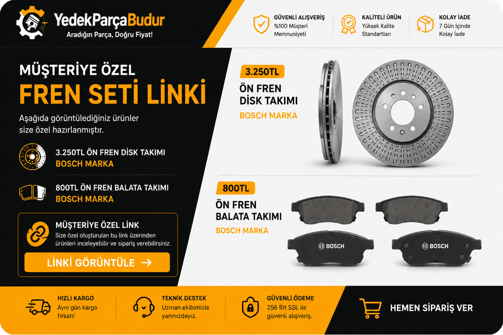 BOSCHBOSCH MARKA ÖN DİSK VE BALATA TAKIMI OEM: 13412272 - 1350204413412272 - 13502044