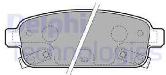 DelphiChevrolet Arka Balata Delphi Marka 13411380 13411380 