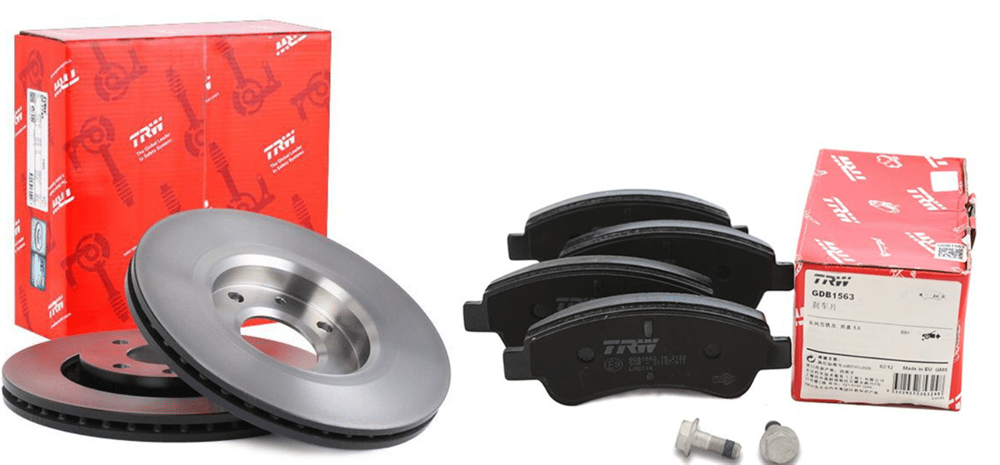 Citroen C-Elyse Ön Fren Disk Takımı Ve Ön Fren Balata Takımı Trw Marka 4246.W7-4253.38