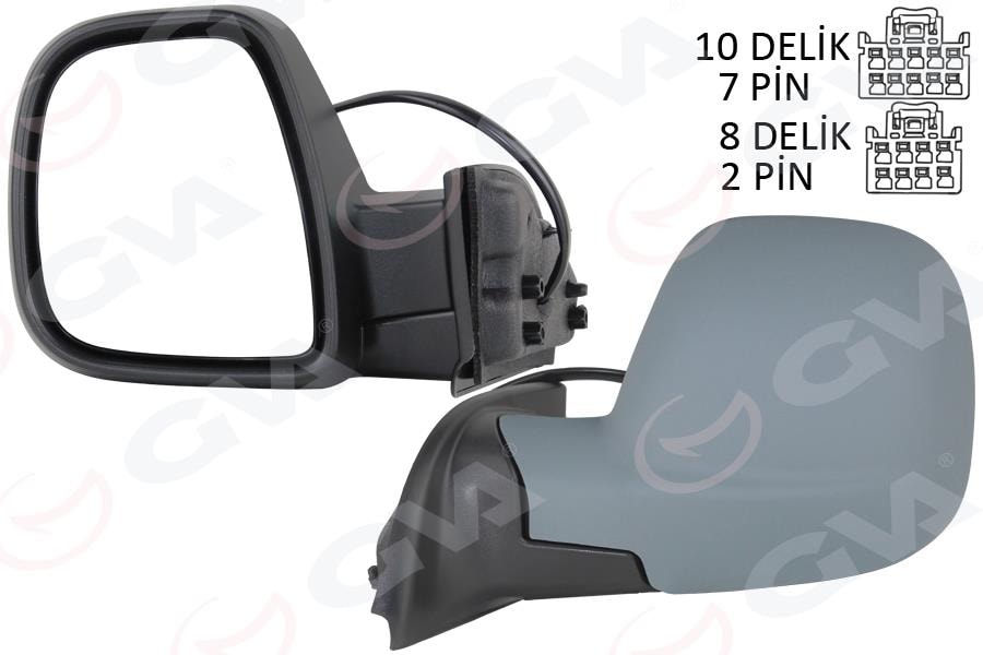 GVADış Dikiz Aynası Fıat Yeni Doblo Combi- Carg0 Elektrikli Astarlı Rezistanslı Otomatik Açma Kapama Sol 23-GVA 1029109