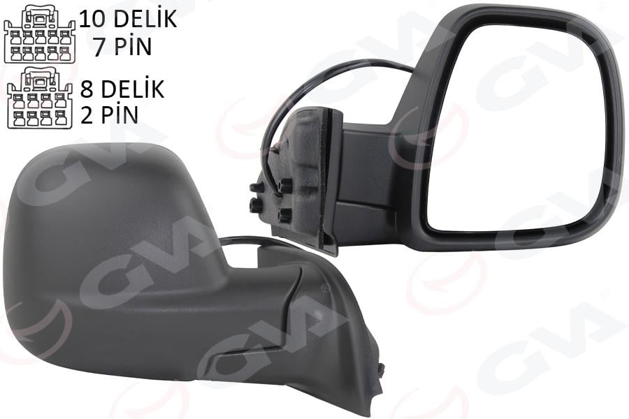GVADış Dikiz Aynası Fıat Yeni Doblo Combi- Carg0 Elektrikli Desenli Rezistanslı Otomatik Açma Kapama Sağ 23-GVA 1029106