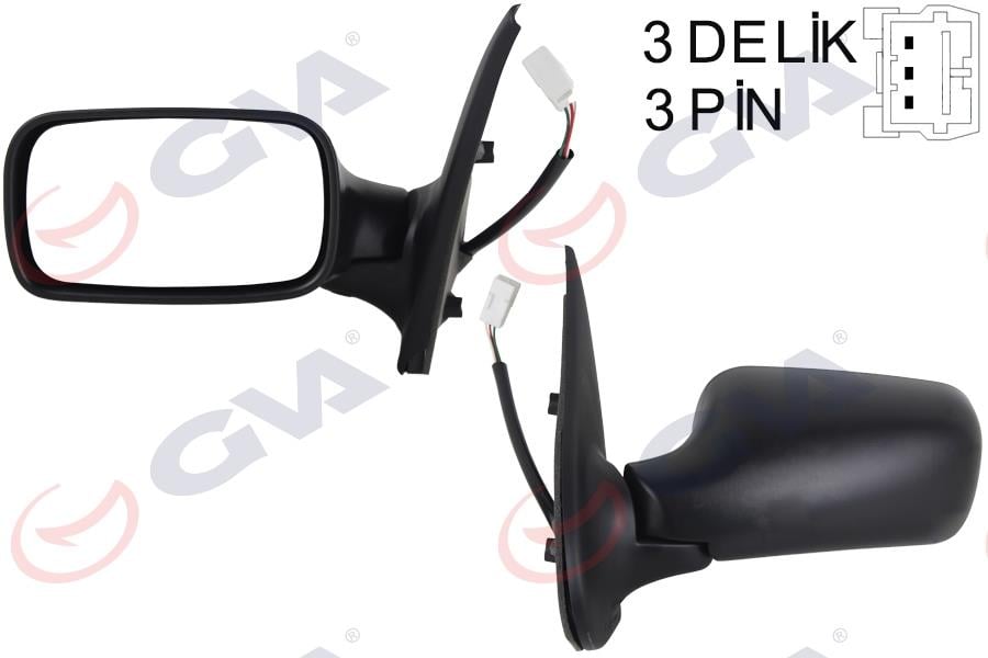 GVADış Dikiz Aynası Sol Palıo 98 Elektrikli Konveks 3 Fiş Vm-155E-5DlGVA 1021105