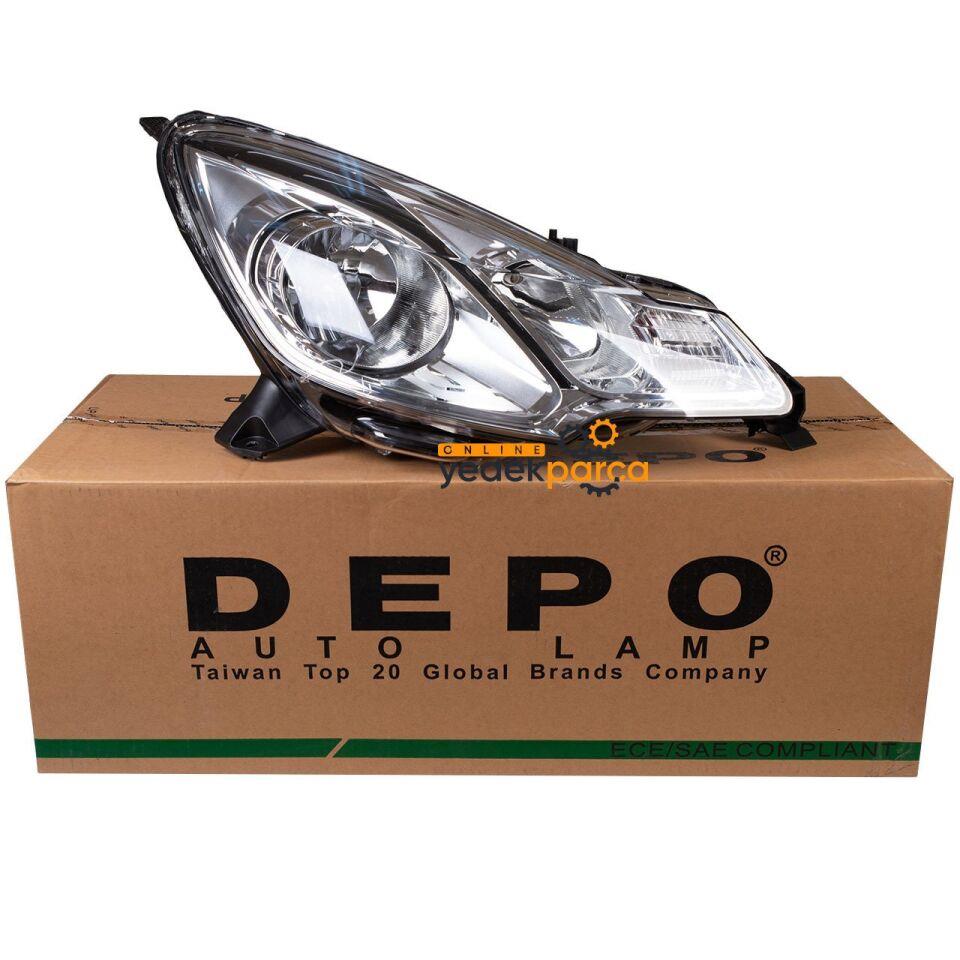 DSDs3 Sağ Ön Far Siyah Tip Citroen  Depo 552-1134Rmldem7DEPO 552-1134RMLDEM7