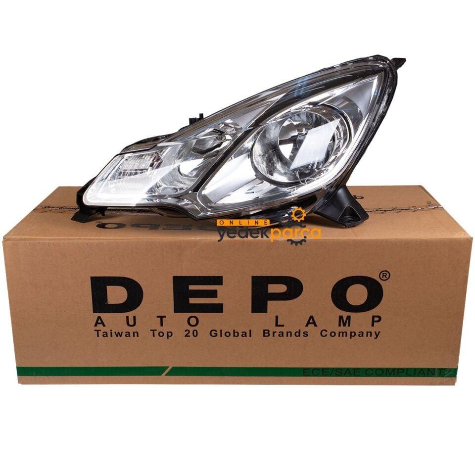 DSDs3 Sol Ön Far Siyah Tip Citroen  Depo 552-1134Lmldem7DEPO 552-1134LMLDEM7